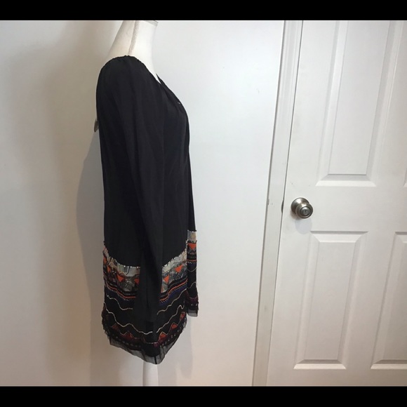 CHLOE SILK EMBELLISHED LACE BEADS DRESS NWT SZ 12 - Picture 5 of 16